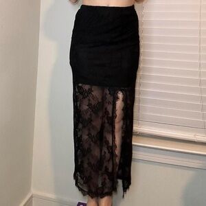 Black Lacey skirt